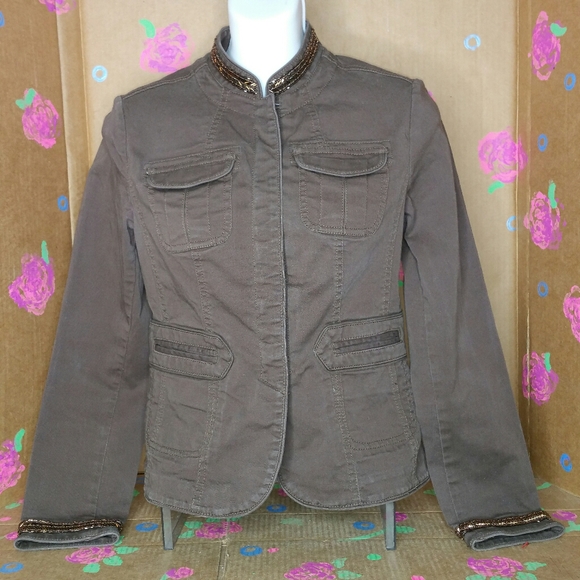 INC Brown Day Jacket Blazer Size Small - Picture 2 of 6